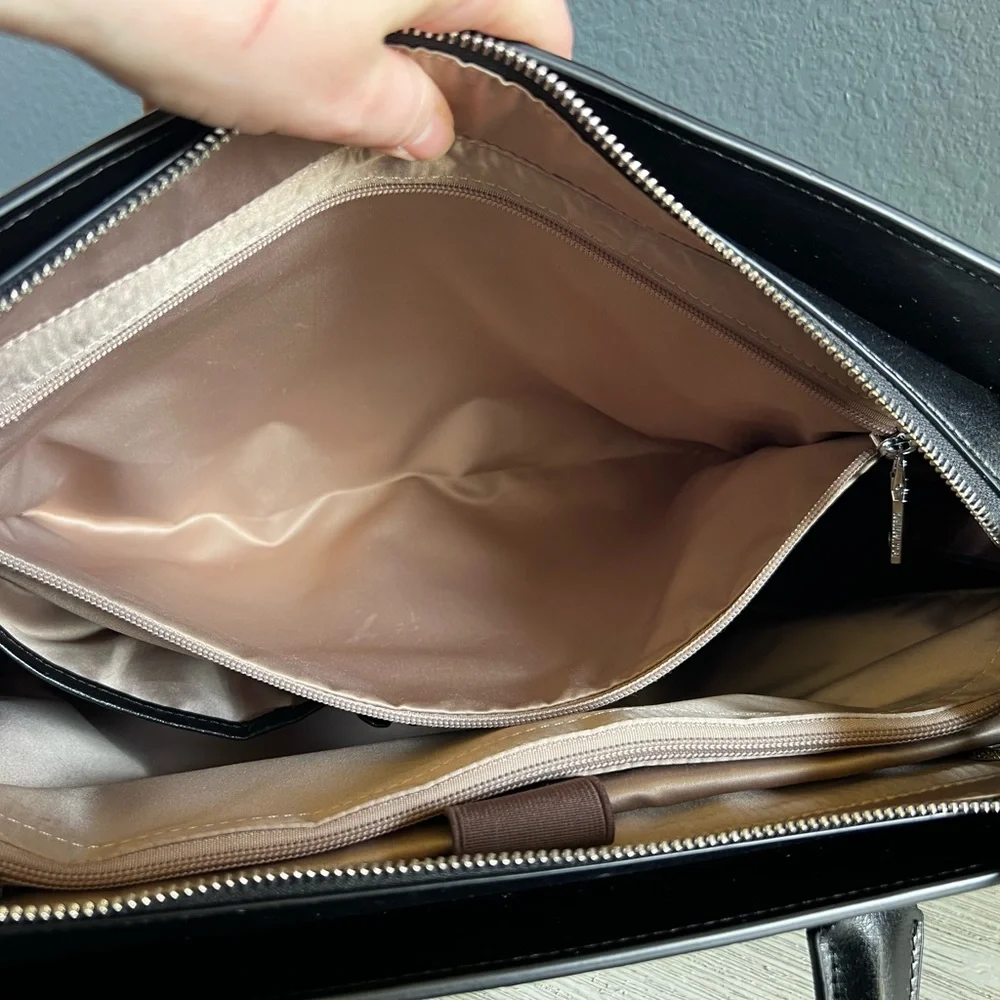 Bostanten Glora Crocodile-Embossed Laptop Bag